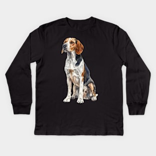 American English Coonhound Kids Long Sleeve T-Shirt